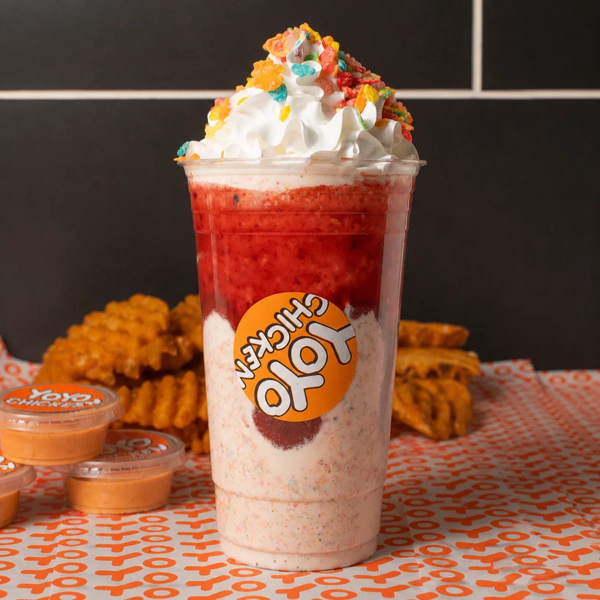 Fruity pebbles Milkshake Medium — Milkshakes