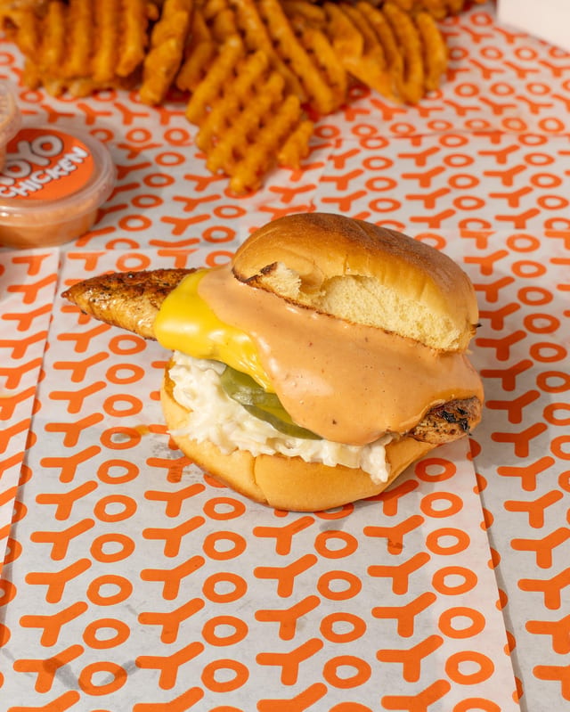 YoYo Grilled Chicken Sandwich.