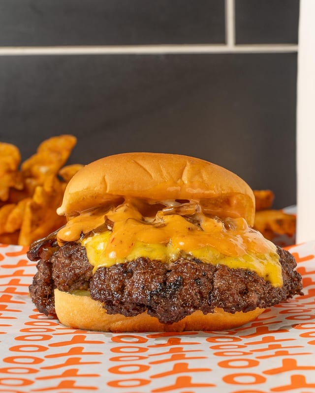 YoYo Double Smash Burger.