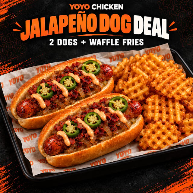YOYO JALAPEÑO DOG Meal.