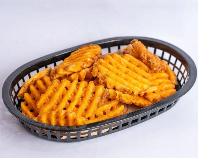 Waffle Fries Large.