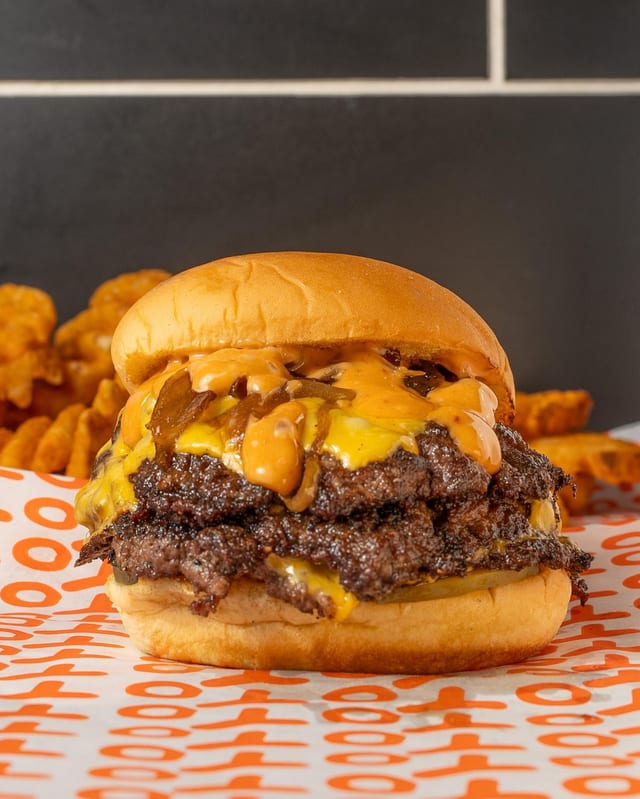 YoYo Double Smash Burger.