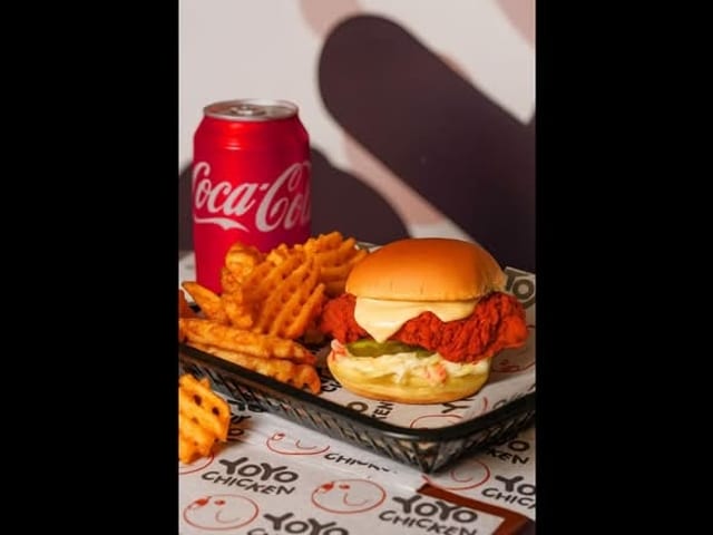 YoYo Grilled Chicken Sandwich Combo.