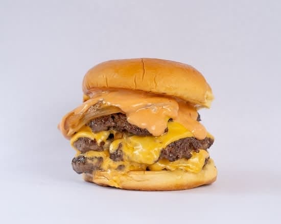 YoYo Triple Smash Burger Combo.