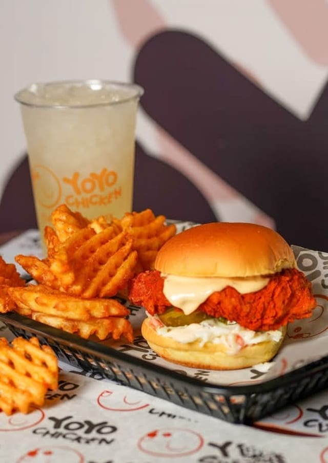YoYo Grilled Chicken Sandwich Combo.