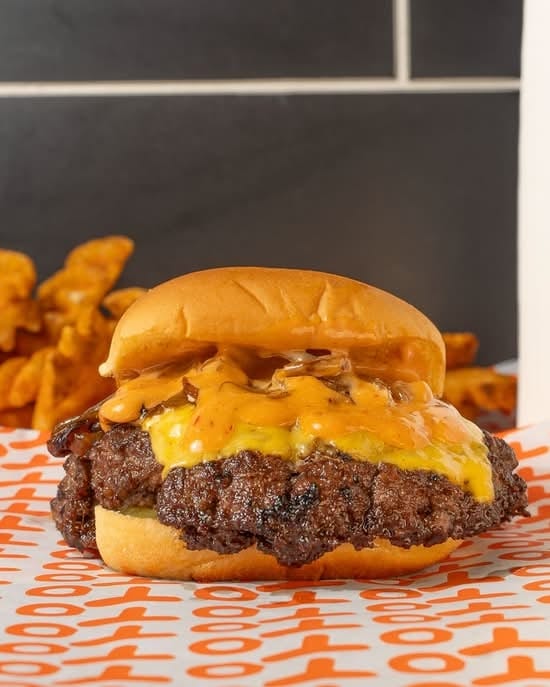 YoYo Double Smash Burger Combo.