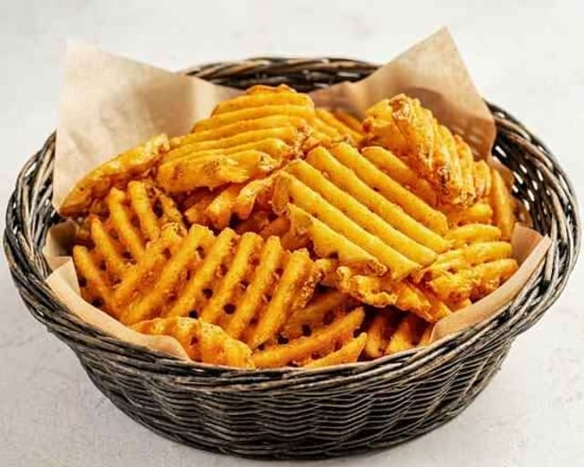 Waffle Fries Large.