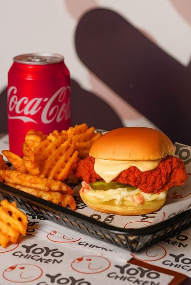 YoYo Grilled Chicken Sandwich Combo.