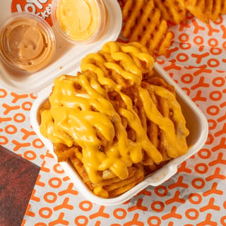 Waffle Fries Medium with cheese