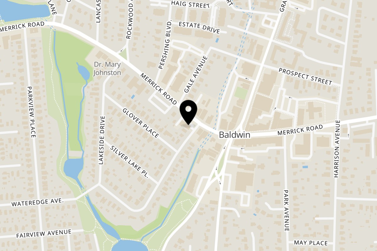 Map showing the location of Yoyo Chicken Baldwin on 766 Merrick Rd in Baldwin