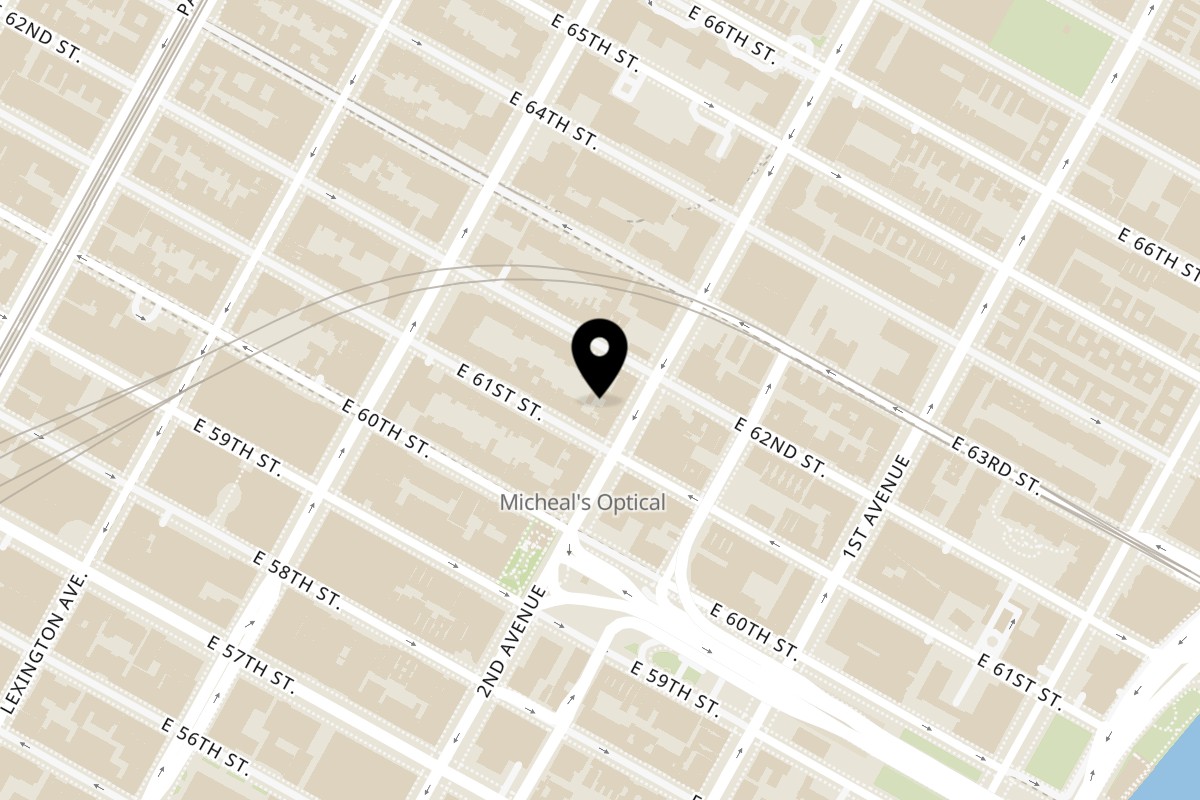 Map showing the location of Yoyo Chicken Upper East Side on 1167 2nd Ave in New York